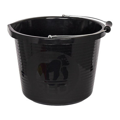 Red Gorilla PRM/BK Premium Bucket 14 litre (3 gallon) - Black GORPRMBK