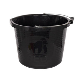 Red Gorilla PRM/BK Premium Bucket 14 litre (3 gallon) - Black GORPRMBK