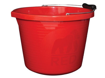 Red Gorilla PRM/R Premium Bucket 14 litre (3 gallon) - Red GORPRMR
