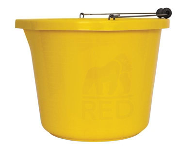 Red Gorilla PRM/Y Premium Bucket 14 litre (3 gallon) - Yellow GORPRMY