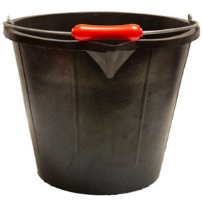Red Gorilla Tyre Rubber™ Super 3 Bucket without Lugs / Black