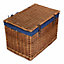 Red Hamper 60cm Double Steamed Chest Picnic Basket with Navy Cotton Lining