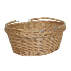 Red Hamper C005 Wicker Shopping Basket Swing Handle Shopper