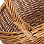 Red Hamper C045 Wicker Shopping Basket Large Deluxe Shopper