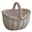 Red Hamper C047 Wicker Shopping Basket Small White Shopper
