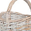 Red Hamper C047 Wicker Shopping Basket Small White Shopper