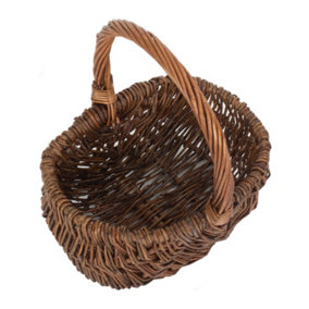 Red Hamper C071 Wicker Small Rustic Shopping Basket