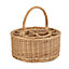 Red Hamper DB011 Wicker Garden Picnic Basket Complete with 12 Glasses