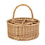 Red Hamper DB011 Wicker Garden Picnic Basket Complete with 12 Glasses
