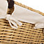 Red Hamper EH006W Wicker Picnic Basket with White Lining