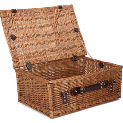 Red Hamper EH028 Wicker 46cm Double Steamed Picnic Basket