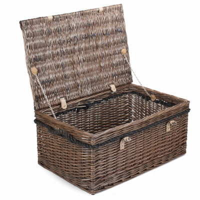 Red Hamper EH057 Wicker 62cm Antique Wash Picnic Basket