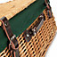 Red Hamper EH058G Wicker 55cm Buff Picnic Basket with Green Lining