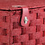 Red Hamper EH111R-114R Paper Set 4 Red Paper Rope Hamper Basket
