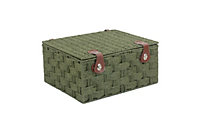 Red Hamper EH114GRN Paper Extra Large Green Woven Paper Rope Hamper
