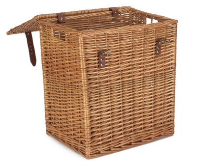 Red Hamper EH174 Wicker Small Double Steamed Vintner Storage Picnic Basket