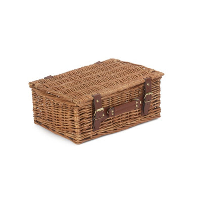 Red Hamper EH176 Wicker 35cm Light Steamed Picnic Basket Unlined