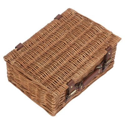 Red Hamper EH176 Wicker 35cm Light Steamed Picnic Basket Unlined