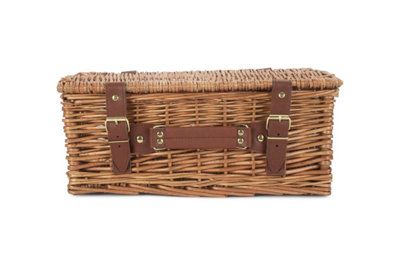 Red Hamper EH176 Wicker 35cm Light Steamed Picnic Basket Unlined