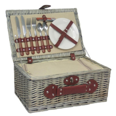 Red Hamper FH005 Wicker 2 Person Chiller Fitted Picnic Basket