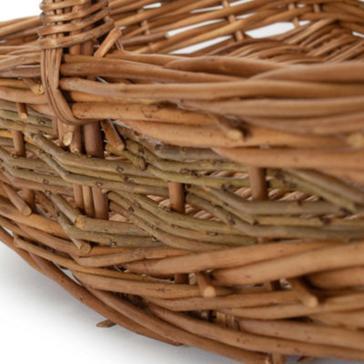 Red Hamper G011/1 Wicker Small Unpeeled Willow Garden Trug Basket