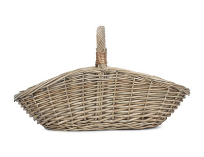 Red Hamper G037/1 Wicker Small Antique Wash Harvesting Basket