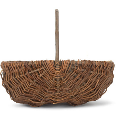 Red Hamper G048/3 Wicker Large Oval Unpeeled Willow Garden Trug