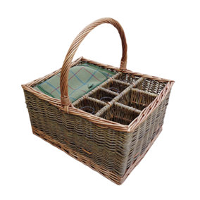 Red Hamper H021/HOME Wicker Event Basket Extra Special with 4 glasses