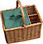 Red Hamper H022/HOME Wicker Event Basket with Green Willow with Cooler