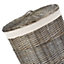 Red Hamper H035 2 Wicker Large Antique Wash Round Laundry Basket