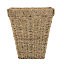 Red Hamper H073 Seagrass Seagrass Square Waste Paper Basket Bin