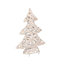 Red Hamper H153 Wicker White Wash Christmas Tree