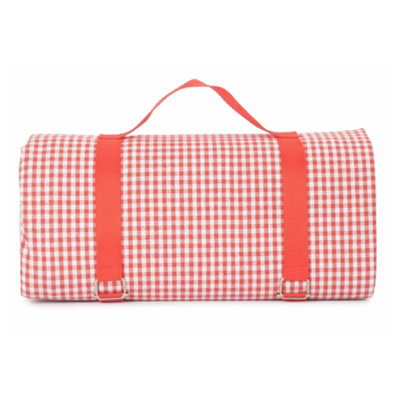 Red Hamper H196 Red and White Gingham Picnic Blanket