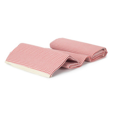 Red Hamper H196 Red and White Gingham Picnic Blanket