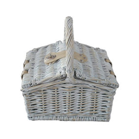 Red Hamper PR016/HOME Wicker Provence Mini Farmhouse Empty Picnic Basket
