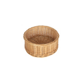 Red Hamper PT026 Wicker Large Round Straight Sided Tray