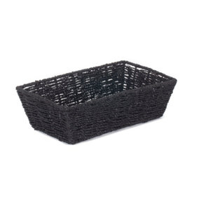 Red Hamper PT123 Paper Small Black Paper Rope Tray