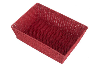 Red Hamper PT136 Paper Extra Large Red Paper Rope Tray