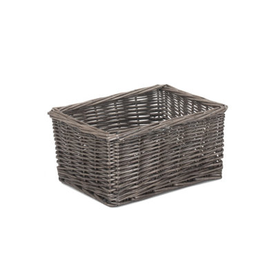 Red Hamper PT162 Wicker Small Antique Wash Finish Wicker Tray