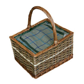 Red Hamper S018C/HOME Wicker Yorkshire Picnic Basket with Fitted Cooler