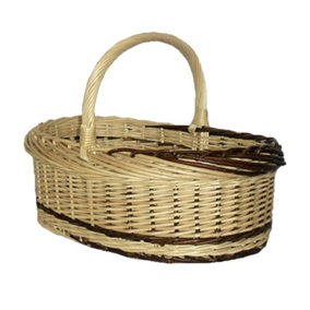 Red Hamper S033/HOME Wicker Rustic Willow Norfolk Shopping Basket