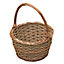 Red Hamper S044/HOME Wicker Small Rustic Apple Shopping Basket