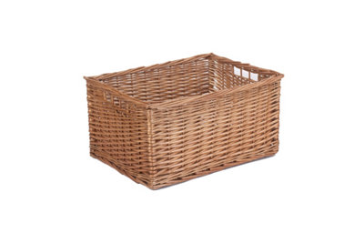 Red Hamper ST018-04 Wicker Double Steamed Open Storage Basket Extra Large