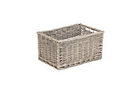 Red Hamper ST019-04 Wicker Antique Wash Open Laundry Basket Extra Large