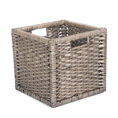 Red Hamper ST060/2 Wicker Large Wooden Framed Split Willow Storage Basket