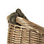 Red Hamper W050 Wicker Antique Wash Rope Handled Carrying Basket