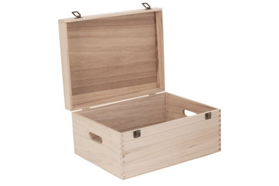 Red Hamper WB003U Wood 40cm Wooden Bottle Carrier Box