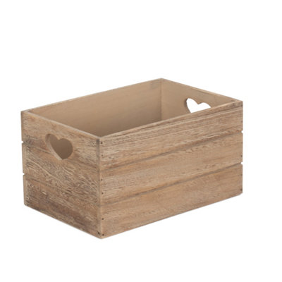 Oak effect storage discount box