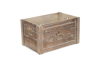 Red Hamper WB064 Wood Dog Toy Storage Box