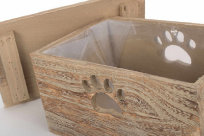 Red Hamper WB073 Wood Wooden Dog Treat Box